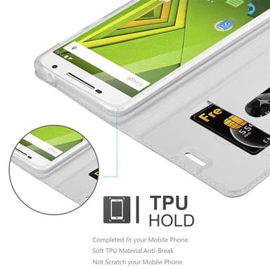 Motorola MOTO X PLAY Fodral Skal Case (Silver)