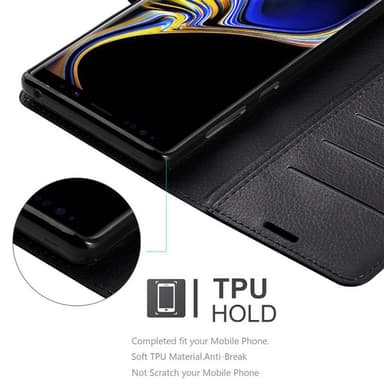 Samsung Galaxy NOTE 9 Plånboksfodral Skal (Svart)