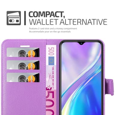 Realme X2 / XT / Oppo K5 Plånboksfodral Skal (Lila)