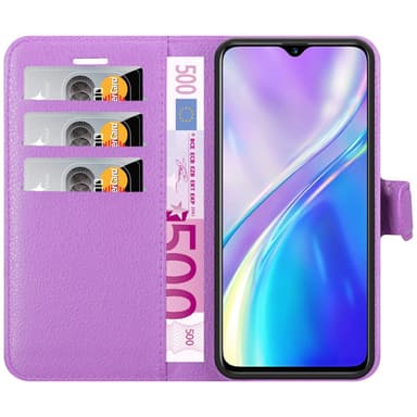 Realme X2 / XT / Oppo K5 Plånboksfodral Skal (Lila)