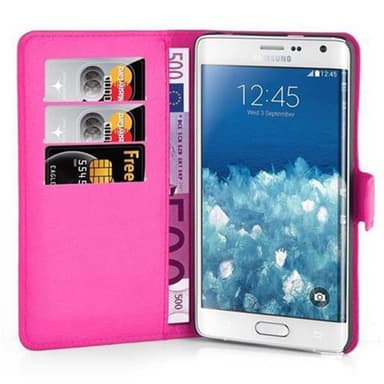 Samsung Galaxy NOTE EDGE Plånboksfodral Skal (Rosa)