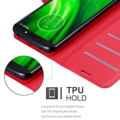 Motorola MOTO E5 / G6 PLAY Plånboksfodral Skal (Röd)
