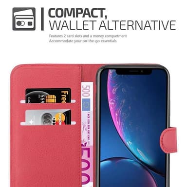 iPhone XR Plånboksfodral Skal (Röd)