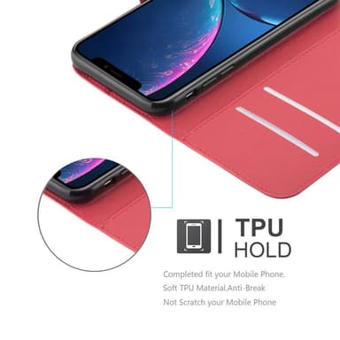 iPhone XR Plånboksfodral Skal (Röd)
