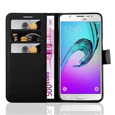 Samsung Galaxy J5 2016 Plånboksfodral Skal (Svart)