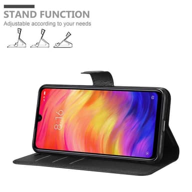 Xiaomi RedMi NOTE 7 Plånboksfodral Skal (Svart)