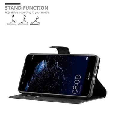 Huawei P10 LITE Plånboksfodral Skal (Svart)