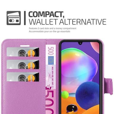 Samsung Galaxy A31 Plånboksfodral Skal (Lila)