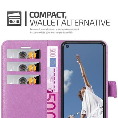 Oppo A52 Plånboksfodral Skal (Lila)