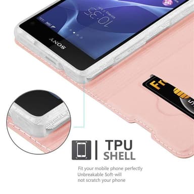 Sony Xperia Z1 COMPACT Fodral Skal Case (Rosa)