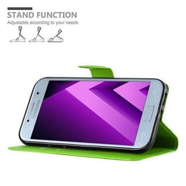Samsung Galaxy A3 2017 Plånboksfodral Skal (Grön)