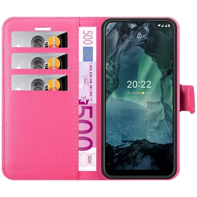 Nokia G11 / G21 Plånboksfodral Skal (Rosa)