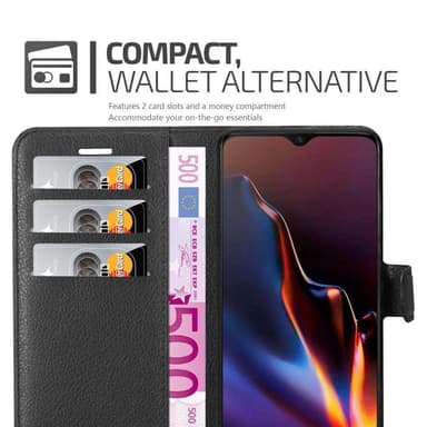 OnePlus 7 Plånboksfodral Skal (Svart)