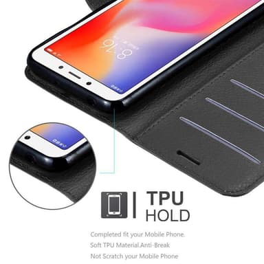 Xiaomi RedMi 6 Plånboksfodral Skal (Svart)
