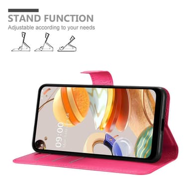LG K61 Plånboksfodral Skal (Rosa)