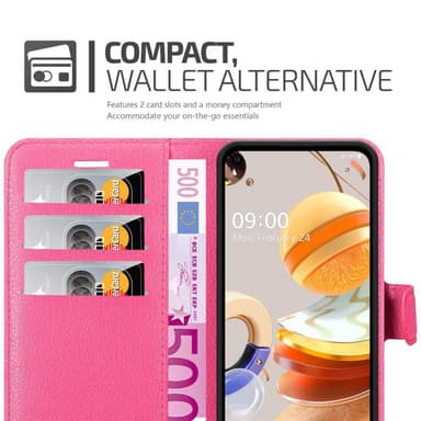 LG K61 Plånboksfodral Skal (Rosa)