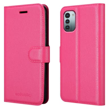 Nokia G11 / G21 Plånboksfodral Skal (Rosa)