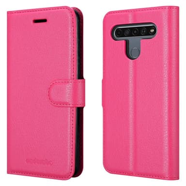 LG K61 Plånboksfodral Skal (Rosa)