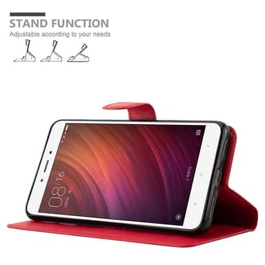 Xiaomi RedMi NOTE 4 Plånboksfodral Skal (Röd)