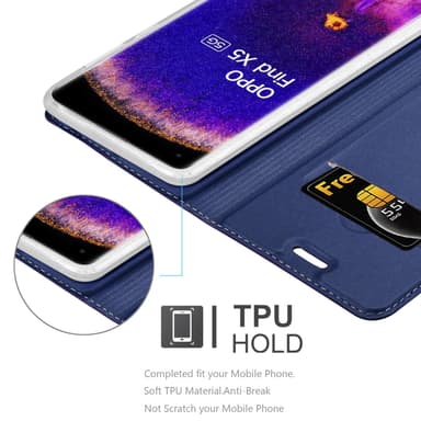 Oppo FIND X5 Fodral Skal Case (Blå)