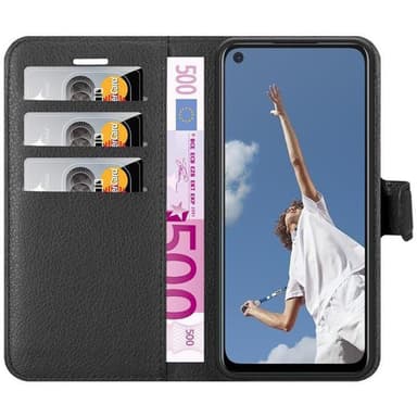 Oppo A52 Plånboksfodral Skal (Svart)