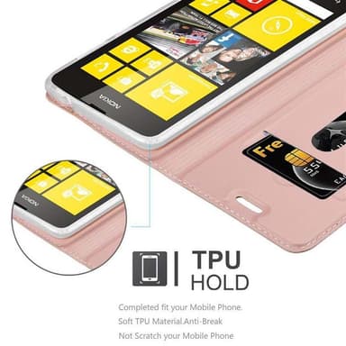 Nokia Lumia 520 / 521 Fodral Skal Case (Rosa)
