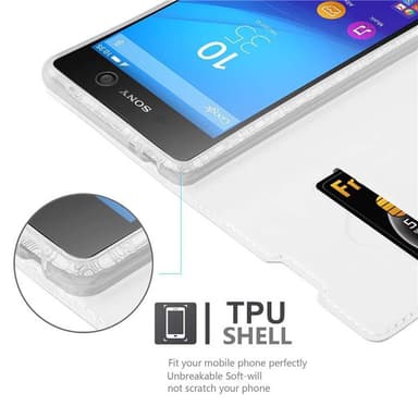 Sony Xperia M5 Fodral Skal Case (Silver)