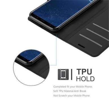 Samsung Galaxy S8 Plånboksfodral Skal (Svart)