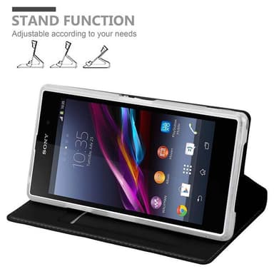 Sony Xperia Z1 Fodral Skal Case (Svart)