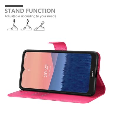 Nokia C21 Plånboksfodral Skal (Rosa)