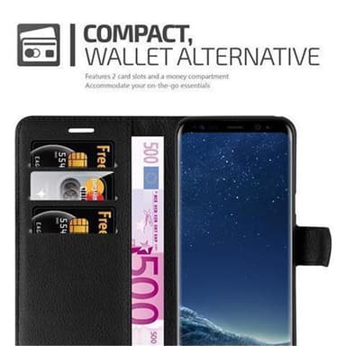 Samsung Galaxy S8 Plånboksfodral Skal (Svart)