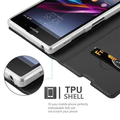 Sony Xperia Z1 Fodral Skal Case (Svart)