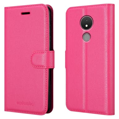 Nokia C21 Plånboksfodral Skal (Rosa)
