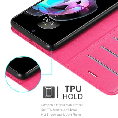 Motorola EDGE 20 Plånboksfodral Skal (Rosa)