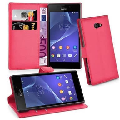 Sony Xperia M2 / M2 AQUA Plånboksfodral Skal (Röd)