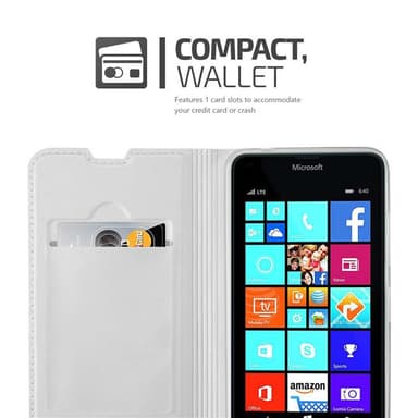 Nokia Lumia 640 Fodral Skal Case (Silver)
