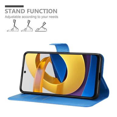 Xiaomi POCO M4 PRO 5G Plånboksfodral Skal (Blå)