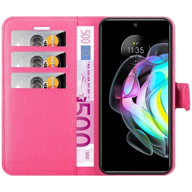 Motorola EDGE 20 Plånboksfodral Skal (Rosa)