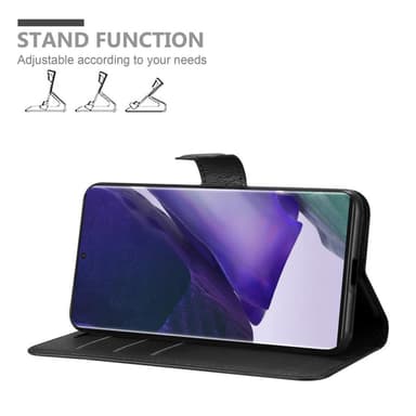 Samsung Galaxy NOTE 20 PLUS Plånboksfodral Skal (Svart)