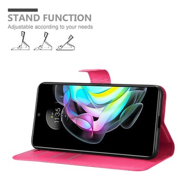 Motorola EDGE 20 Plånboksfodral Skal (Rosa)