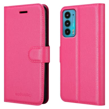 Motorola EDGE 20 Plånboksfodral Skal (Rosa)