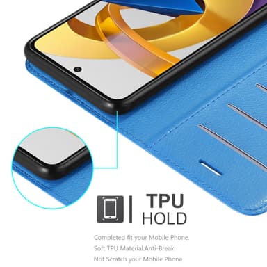 Xiaomi POCO M4 PRO 5G Plånboksfodral Skal (Blå)