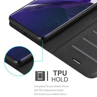 Samsung Galaxy NOTE 20 PLUS Plånboksfodral Skal (Svart)