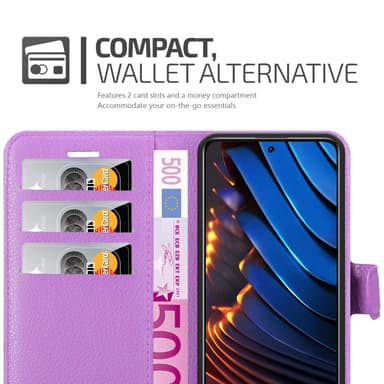Xiaomi POCO X3 GT Plånboksfodral Skal (Lila)