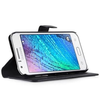 Samsung Galaxy J7 2015 Plånboksfodral Skal (Svart)