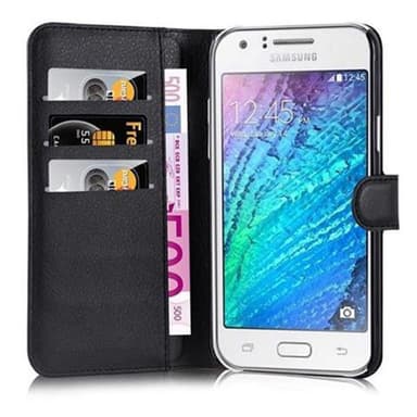Samsung Galaxy J7 2015 Plånboksfodral Skal (Svart)