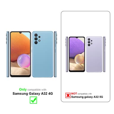 Samsung Galaxy A32 4G Plånboksfodral Skal (Svart)
