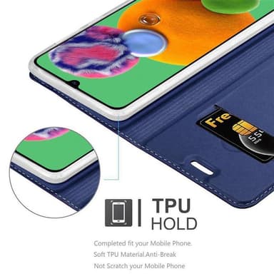 Samsung Galaxy A90 5G Fodral Skal Case (Blå)