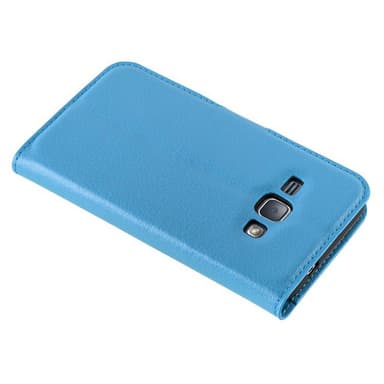 Samsung Galaxy J1 2015 Plånboksfodral Skal (Blå)