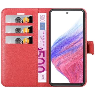 Samsung Galaxy A53 5G Plånboksfodral Skal (Röd)